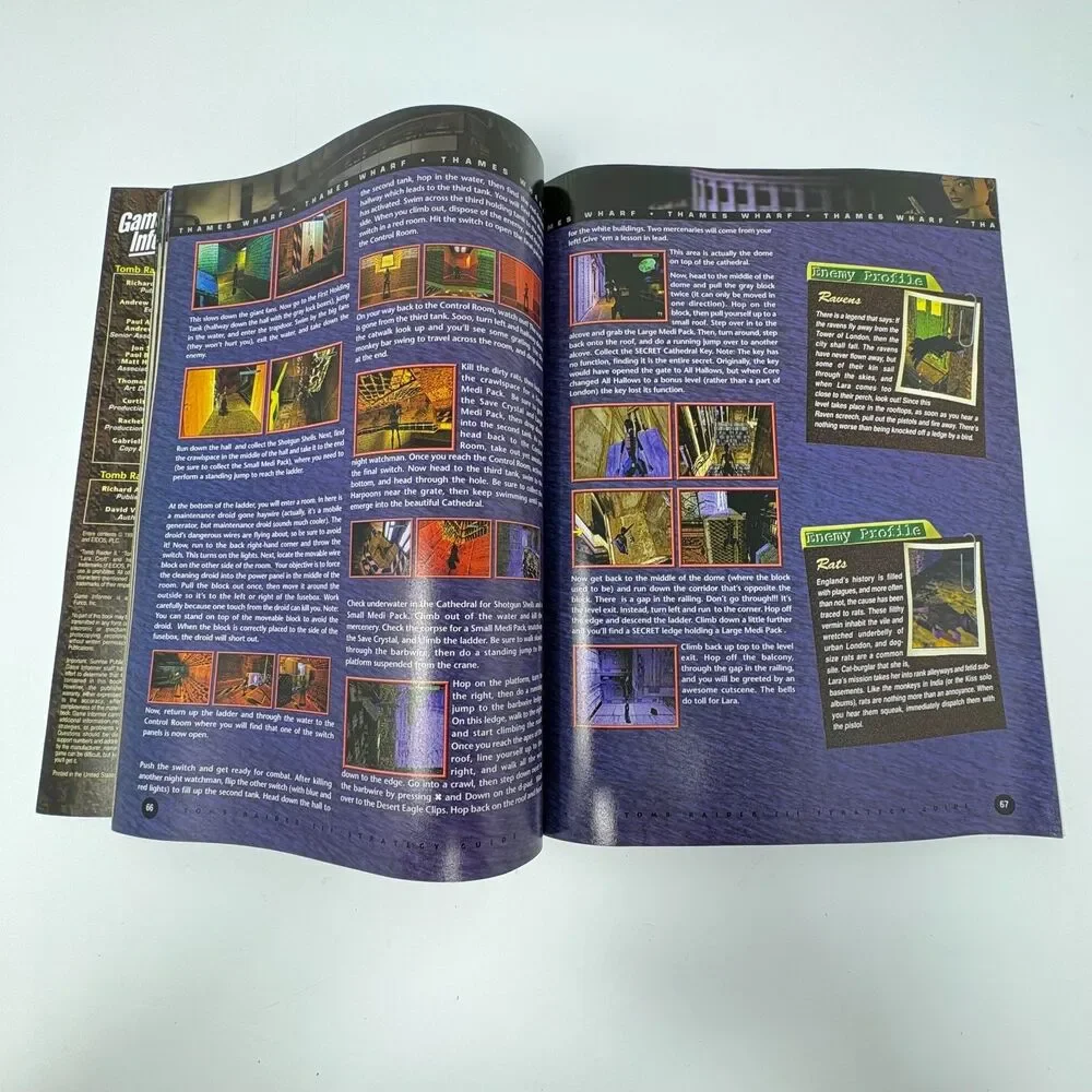 Tomb Raider Companion Strategy Guide Book 1999 Lara Croft Video Game Collectible